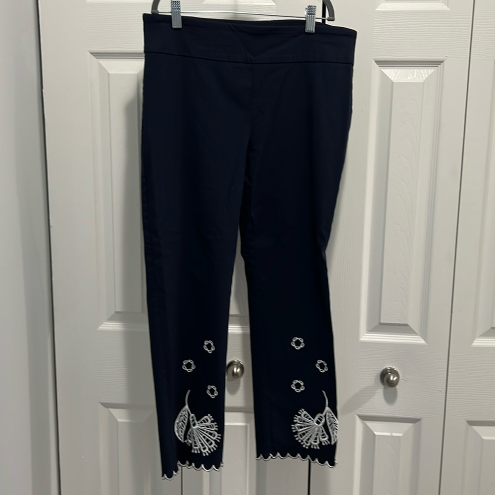 Attyre pants with embroidery on the legs lightweight $14